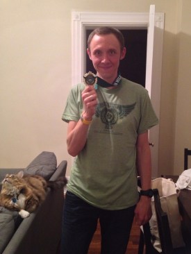 My Little King's Mile race medal and shirt.