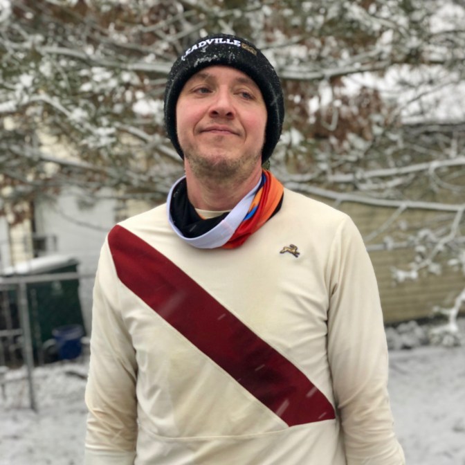 One day after the Bockfest 5k's unofficial start to spring and it's snowing in Cincinnati ... again. New month, same old weather.