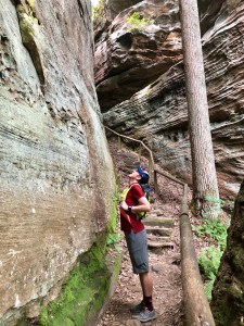At the bottom of Devil's Gulch at Natural Bridge State Resort Park. Photo by Rebekah Whitacre.
