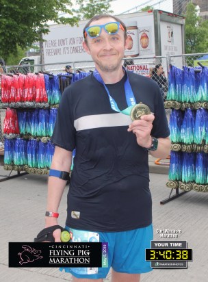 Well, that happened. Not my favorite marathon finish, but it's certainly better than no finish at all.