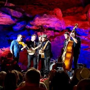 Gregory Alan Isakov and band performing for 'Bluegrass Underground' on May 19, 2019. Photo by Curt Whitacre.